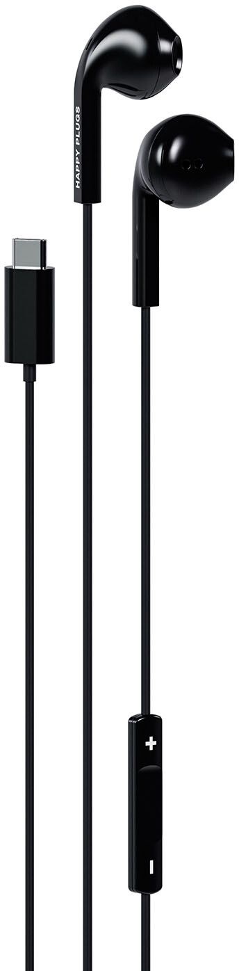 Happy Plugs Trådbundna In-ear Headset USB-C - Vit | iPad - Generella iPad-tillbehör - Hörlurar & headset - Headset USB-C | AlltMobil