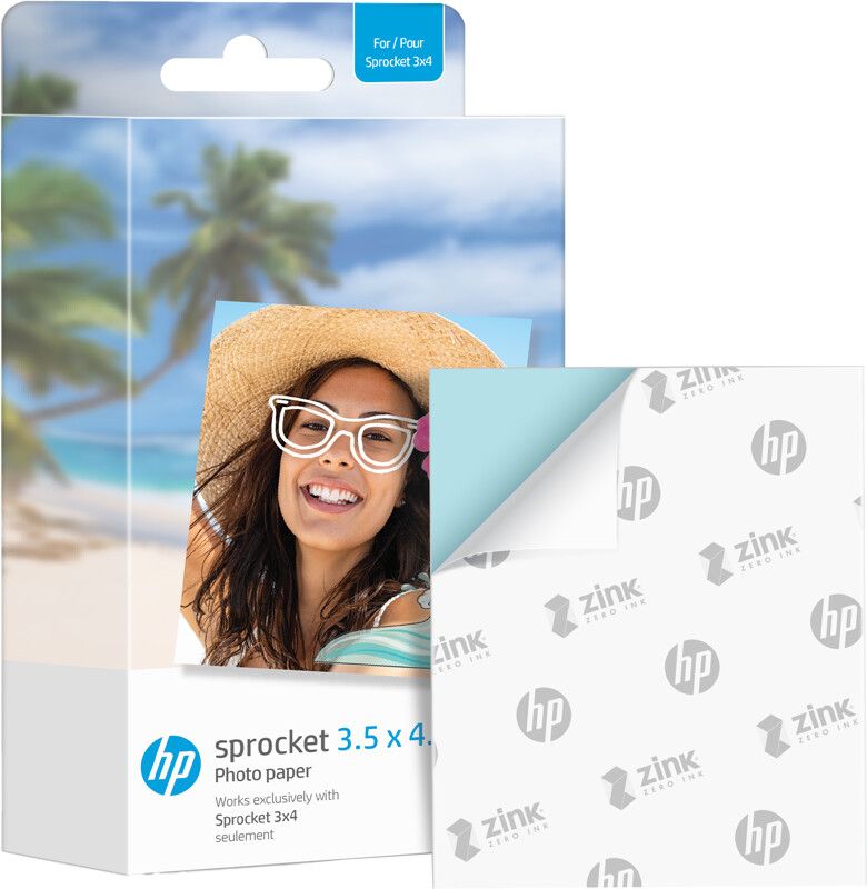 HP Sprocket Zink Paper for Sprocket 3x4 Printer - 20-pack