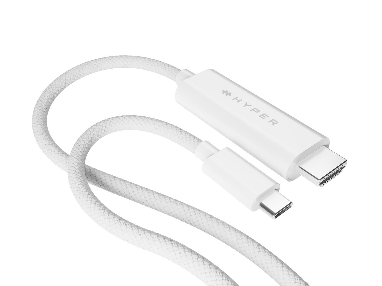 Hyper HyperDrive 4K USB-C to HDMI Cable | Tillbehör - Kablar - HDMI-kablar | AlltMobil