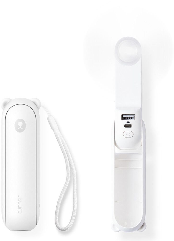 JisuLife Life8 3-in-1 Handheld Fan/Powerbank/Flashlight - Vit