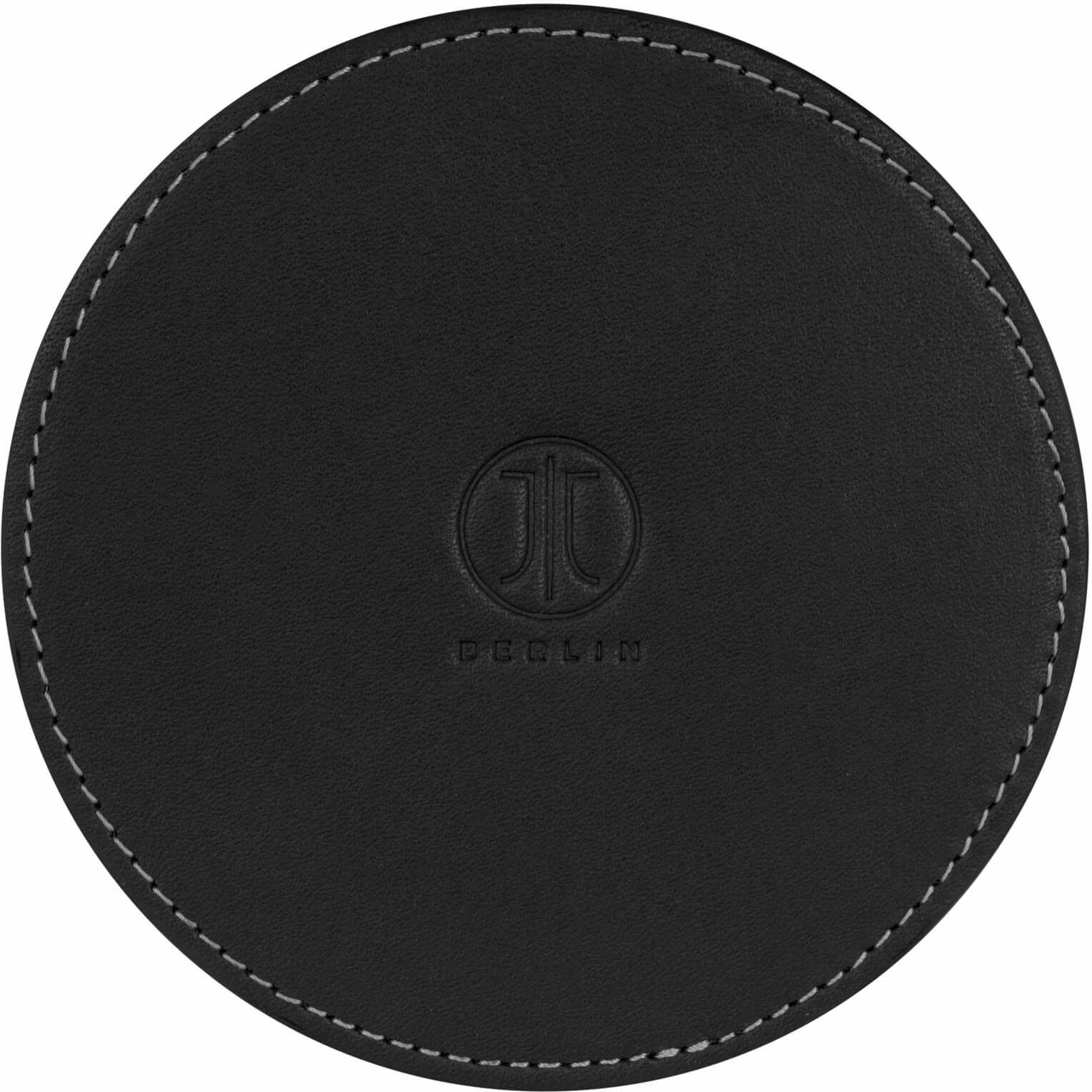 JT Berlin Leather Coaster Kreuzberg - Svart