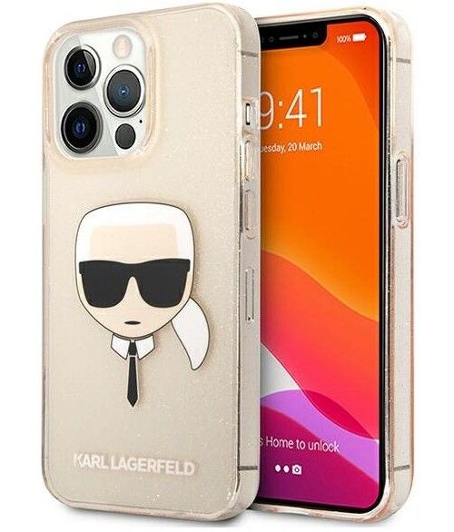 Karl Lagerfeld Hard Glitter Case (iPhone 13 mini) - Silver
