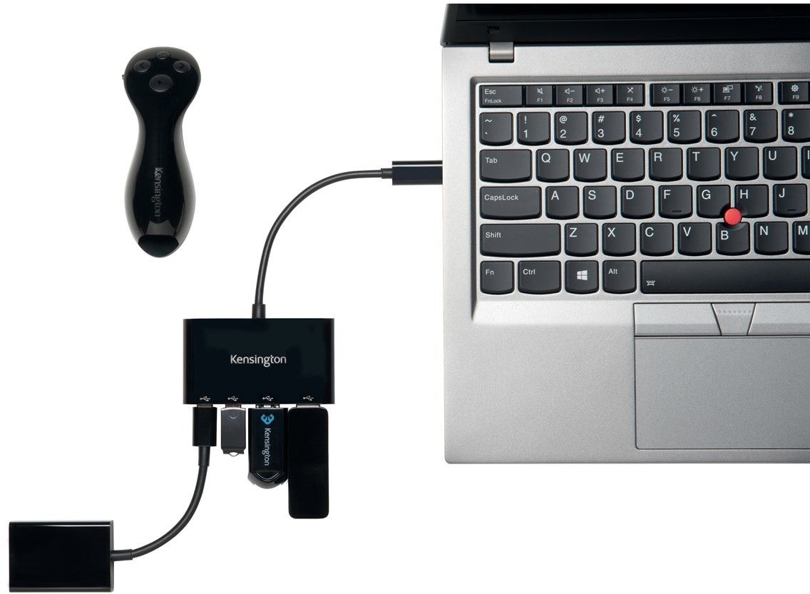 Kensington CH1000 USB-C 4-port Hub