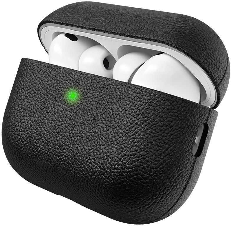 KeyBudz PodSkinz Artisan Leather Case (AirPods Pro 3) - Svart | AirPods - AirPods Pro 3 - Fodral - Läderfodral | AlltMobil