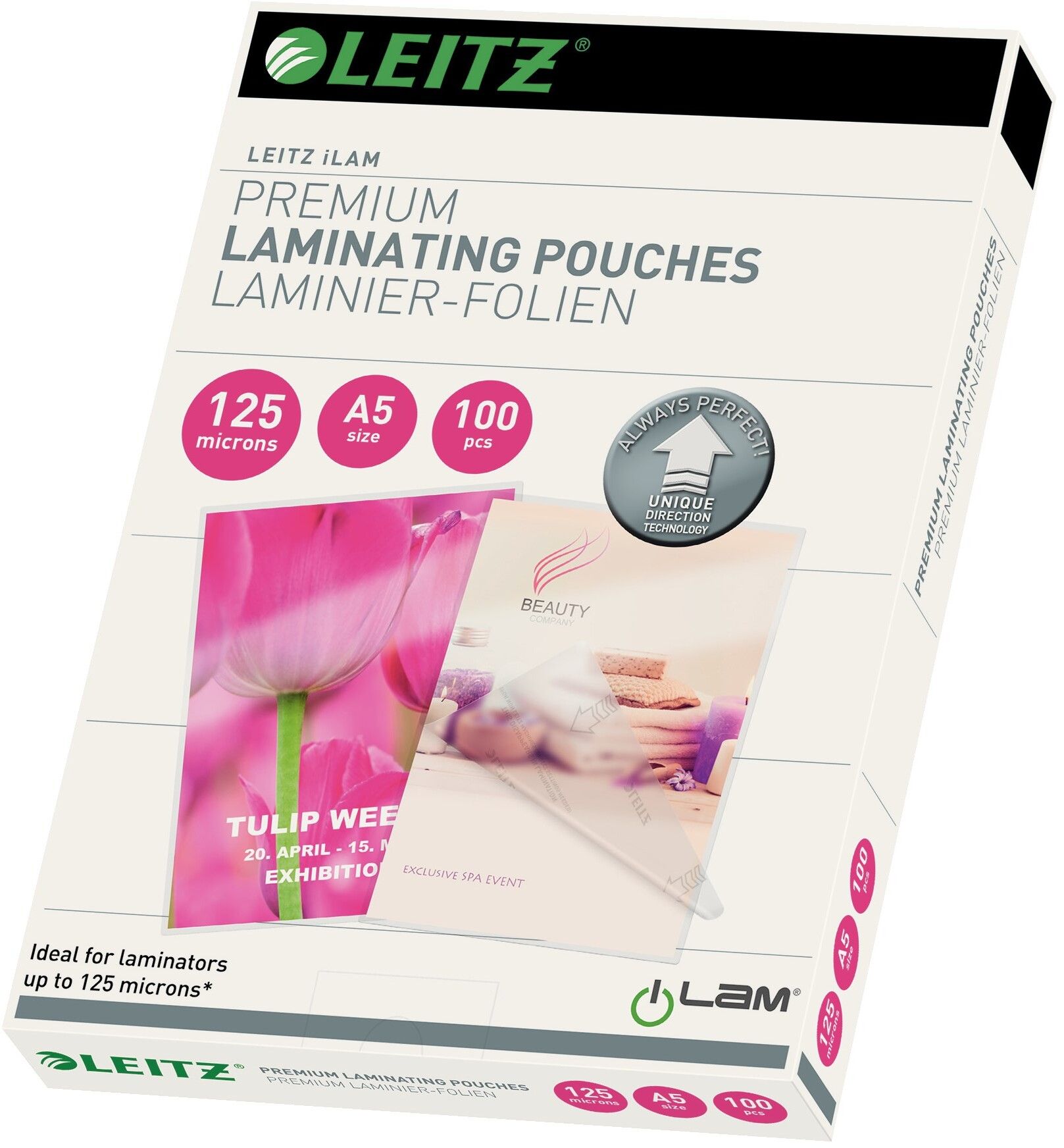 Leitz UDT Laminating Film A5 - 125 micron