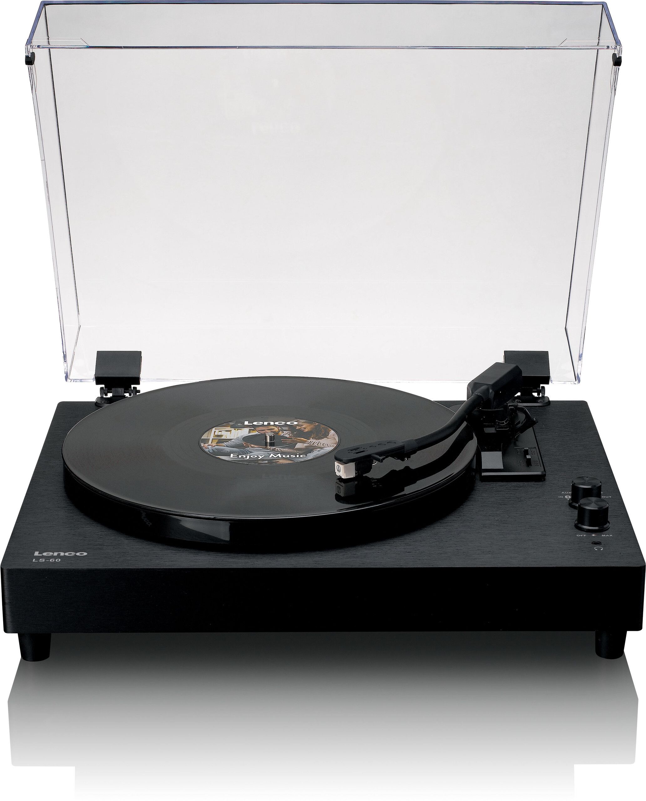 LENCO LS-10BK Record Player with Speakers | Tillbehör - Högtalare - Skivspelare | AlltMobil