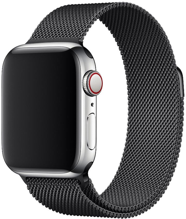 Lippa Stainless Steel Band (Apple Watch 42/41/40/38 mm) - Svart | Apple Watch - Generella tillbehör - Armband - Series 1-9 38-41mm - Metallarmband | AlltMobil