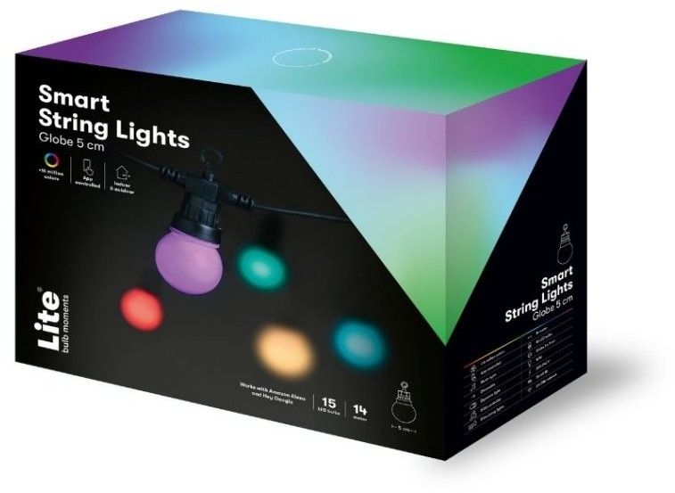 Lite Bulb Moments Smart Light Chain - Globe - Klot 3cm