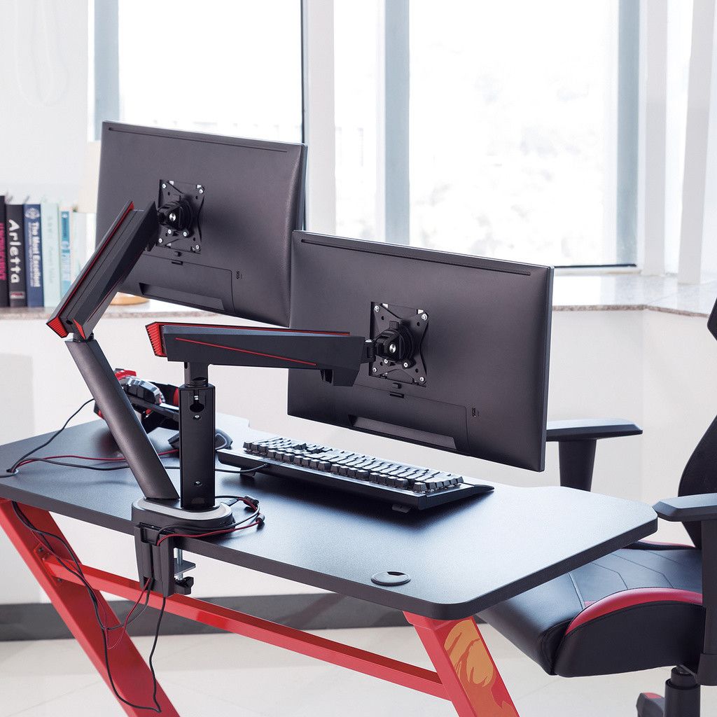 LogiLink Gaming Monitor Desk Mount Dual