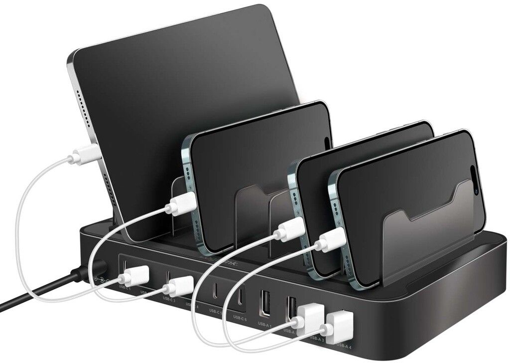 LogiLink Laddstation 6x USB-C + 4x USB-A | Tillbehör - Laddare - Laddstationer | AlltMobil