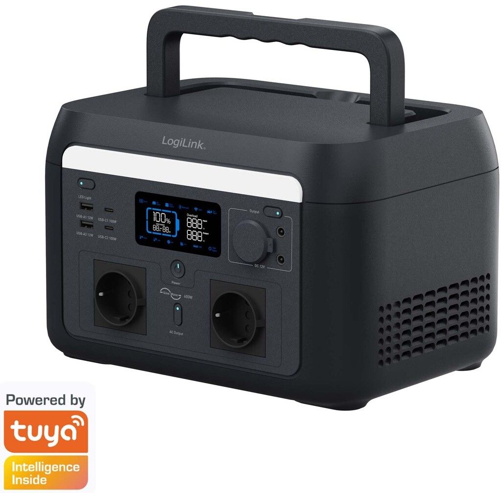 LogiLink Portable Power Station 600 W | Tillbehör - Powerbank - Power Station | AlltMobil