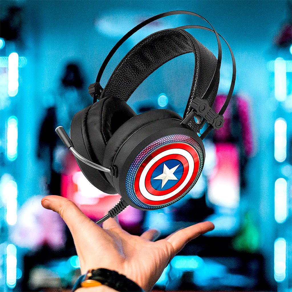 Marvel Gaming Headset Captain America