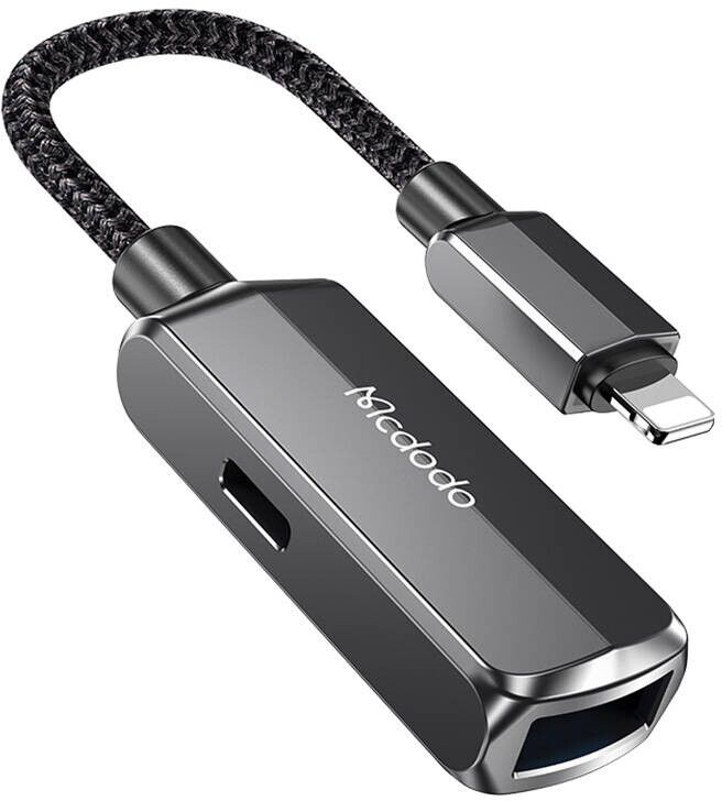 Mcdodo CA-2690 OTG 2in1 Convertor Lightning to USB-A | Tillbehör - Kablar - Adaptrar - Lightning-adaptrar | AlltMobil