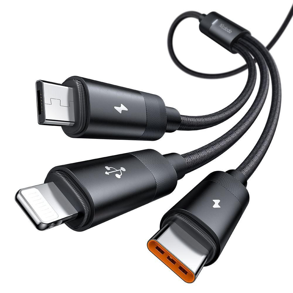 Mcdodo Multiple Nylon Braided Cable | iPhone - iPhone 15 - Skal & fodral - Övriga skydd | AlltMobil