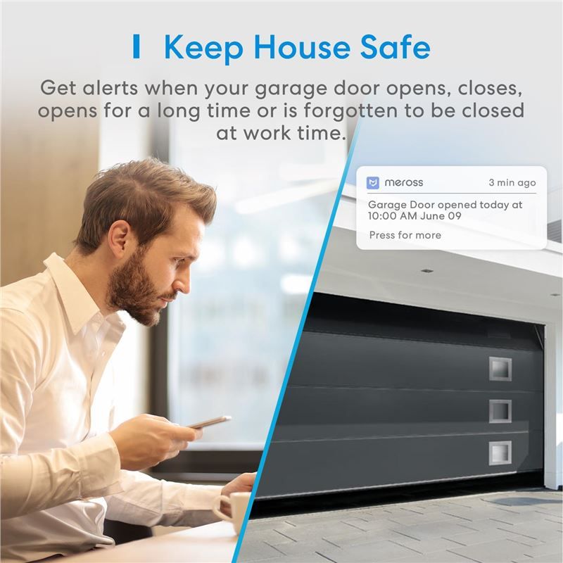 Meross Smart WiFi Garage Door Opener with Apple HomeKit