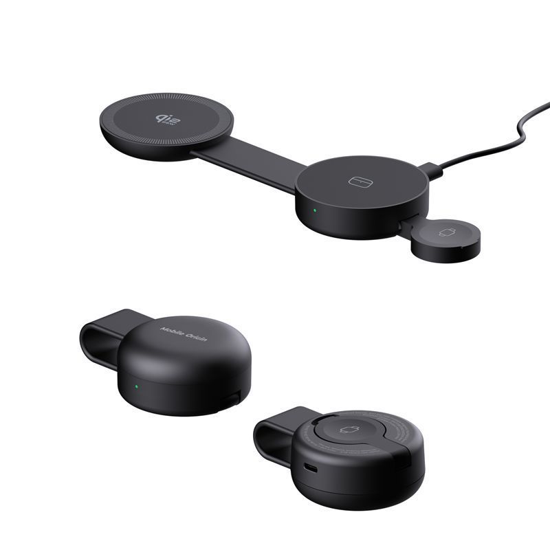 Mobile Origin 3-in-1 Qi2 Foldable Magnetic Pad 25W | AirPods - Generella tillbehör - Laddning - Laddstationer | AlltMobil