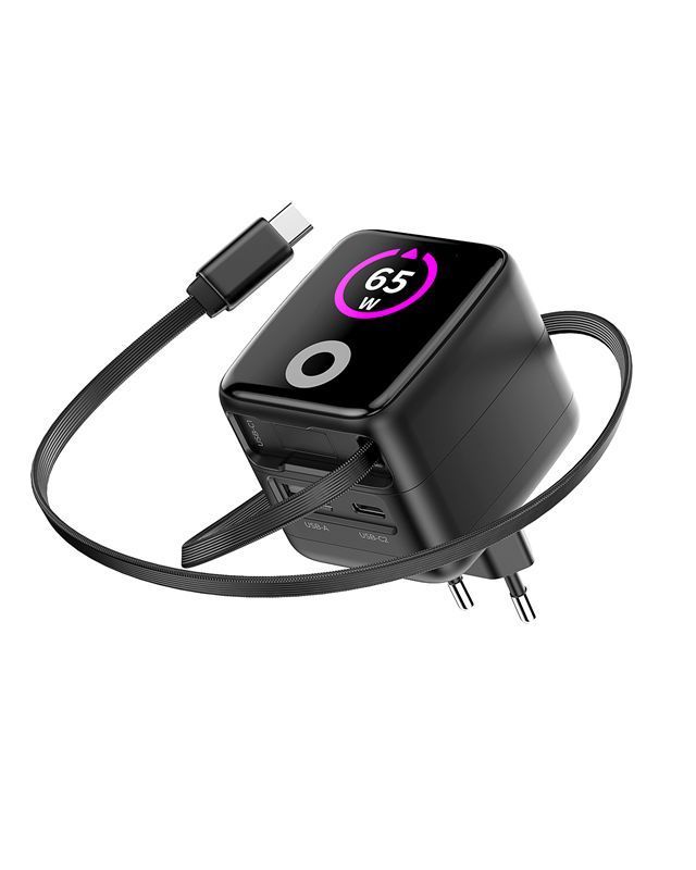 Mobile Origin 65W GaN USB-C Charger | Tillbehör - Laddare - Väggladdare - Med USB-C-kabel | AlltMobil