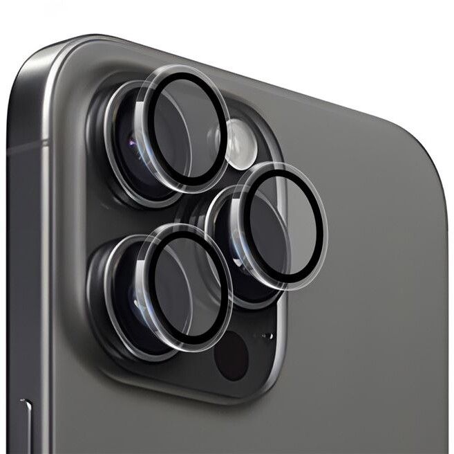 Mobile Origin Easy Lens Guards (iPhone 15 Pro/15 Pro Max) - Transparent | iPhone - iPhone 15 Pro - Skal & fodral - Kameraskydd | AlltMobil