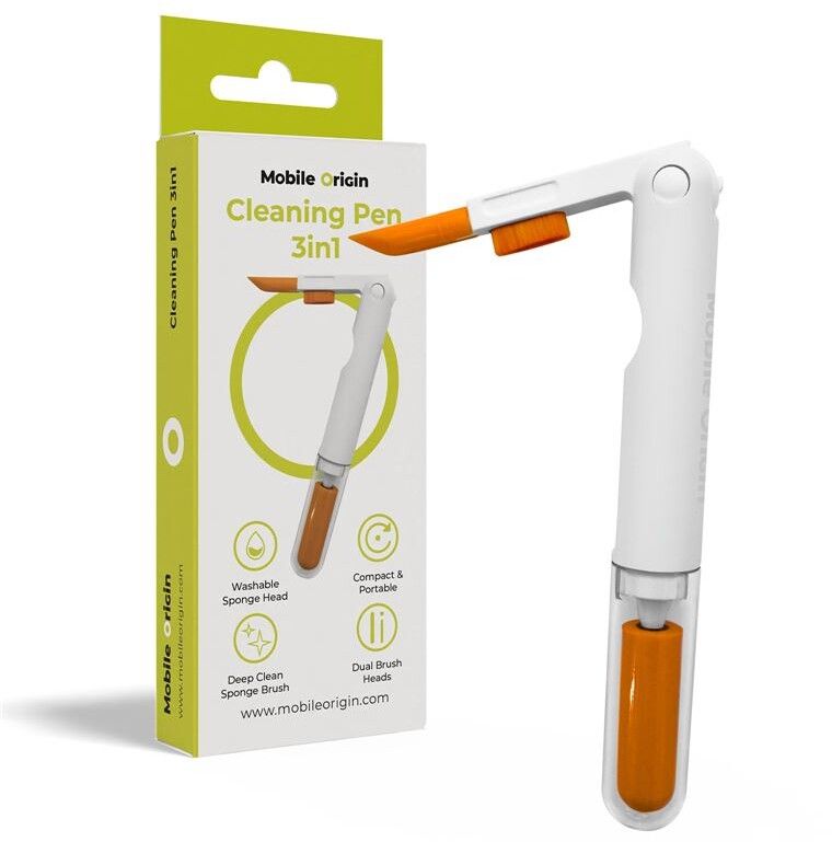 Mobile Origin Multifunctional Cleaning Pen 3in1 | AirPods - Generella tillbehör - Rengöring | AlltMobil