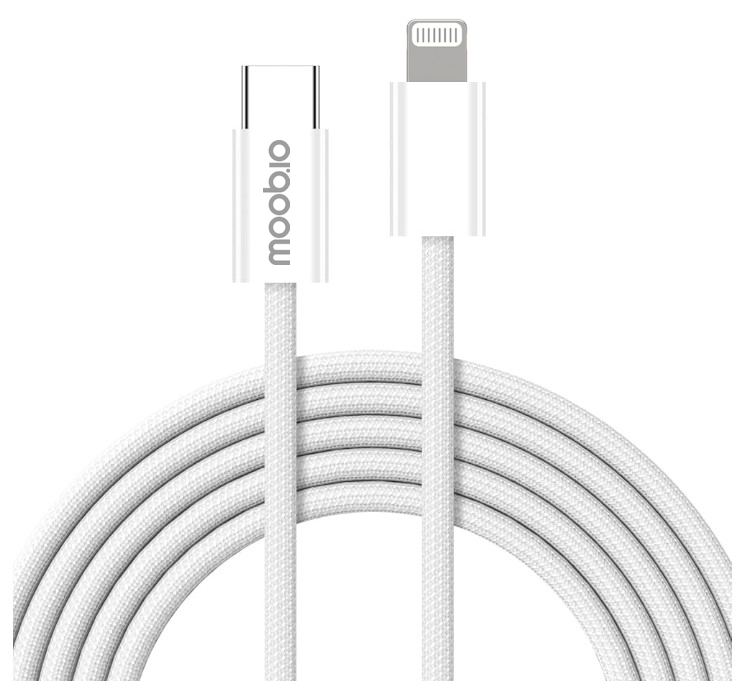 Moobio Braided USB-C to Lightning Cable - 3 meter |  | AlltMobil