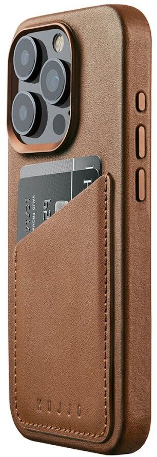 Mujjo Full Leather Wallet Case iPhone 15 Pro