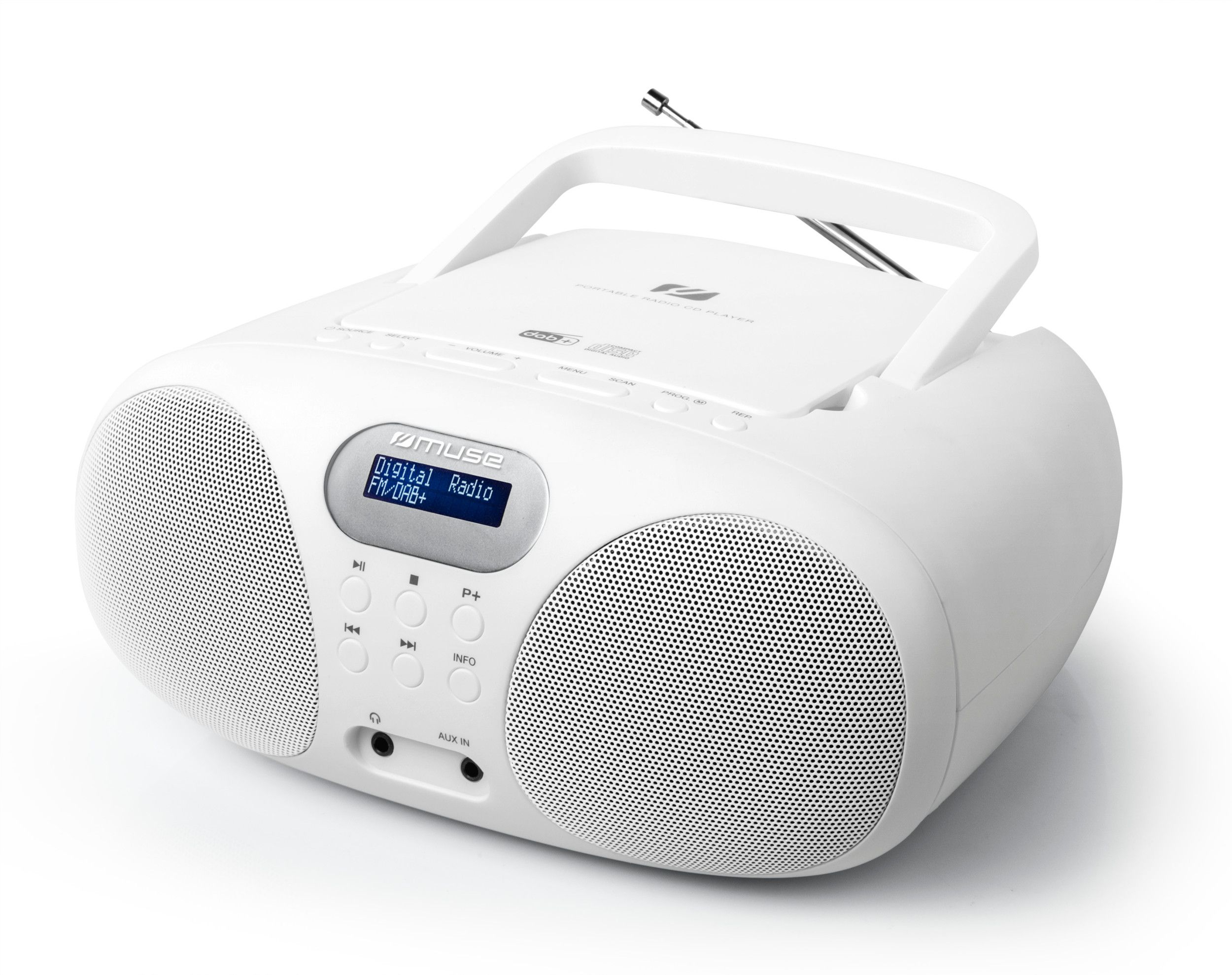 Muse MD-208 Portabel CD-spelare med radio - Svart