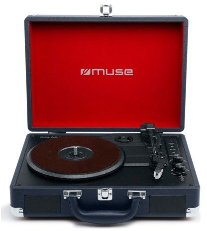 Muse MT-103 Turntable Stereo System - Svart/silver