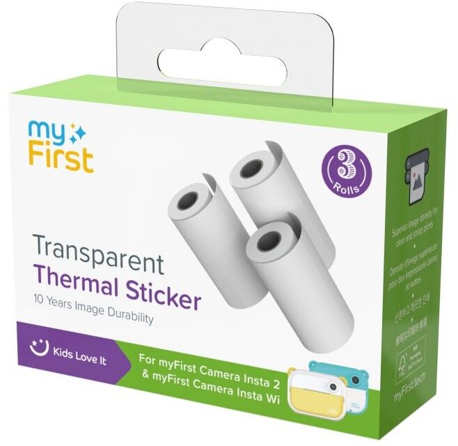 MyFirst Thermal Sticker Transparent 2.0 | Tillbehör - Skrivare - Etikettskrivare och mini printer | AlltMobil