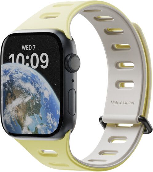 Native Union Active Magnetic Band (Watch 42/41/40/38mm) - Svart/beige | Apple Watch - Generella tillbehör - Armband - Series 1-9 38-41mm - Silikonarmband | AlltMobil
