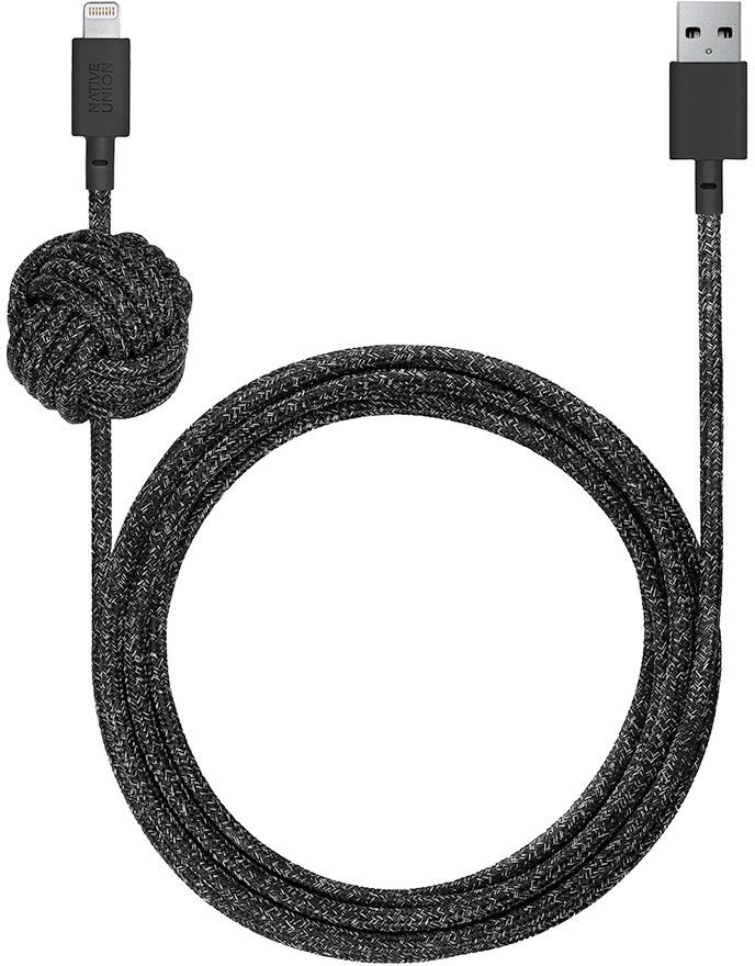 Native Union Night Cable USB-A to Lightning - Svart/vit