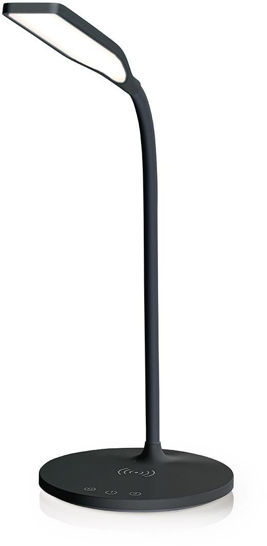 Nedis Flexible LED Desk Lamp with Qi - Svart