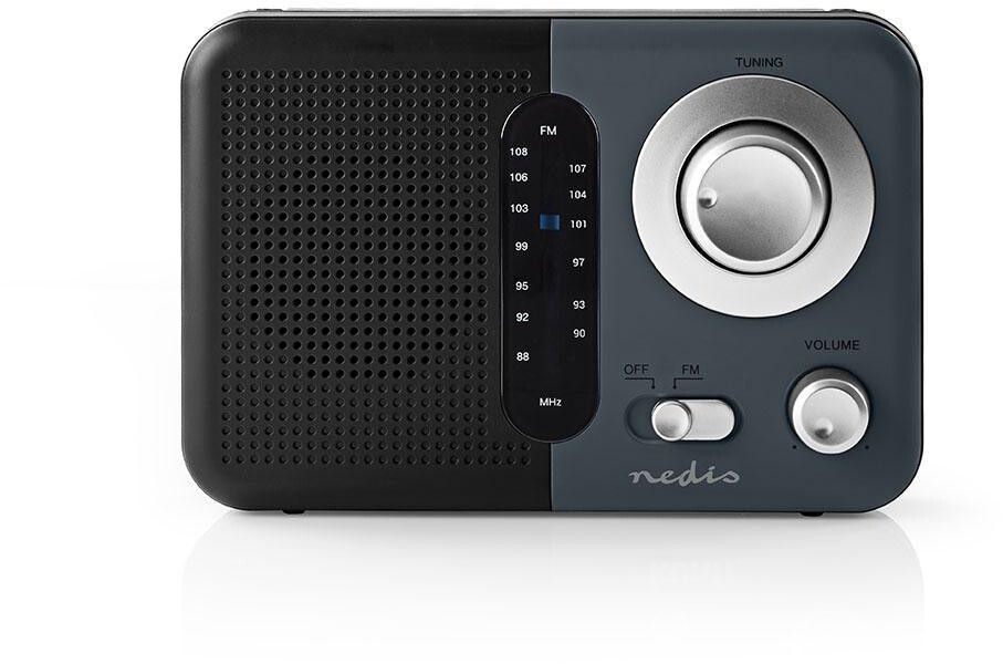 Nedis FM Radio with Analogue Tuning - Vit