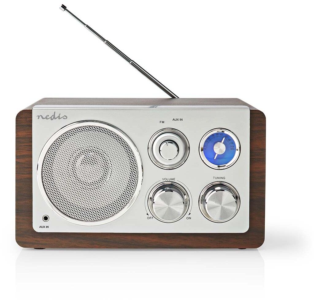 Nedis Retro FM Radio - Vit