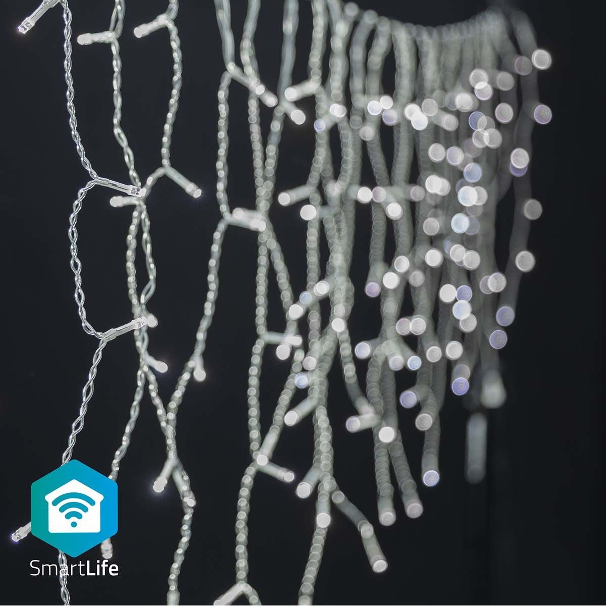 Nedis SmartLife Wifi Cold White Icicle Lights - 5 meter