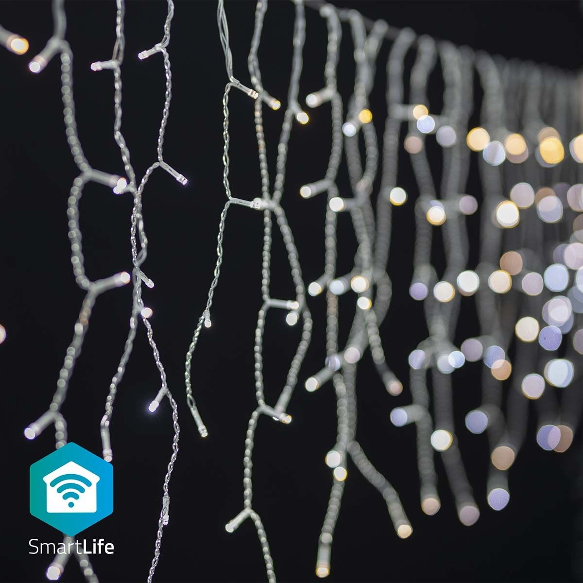 Nedis SmartLife Wifi Warm & Cold White Icicle Lights - 5 meter