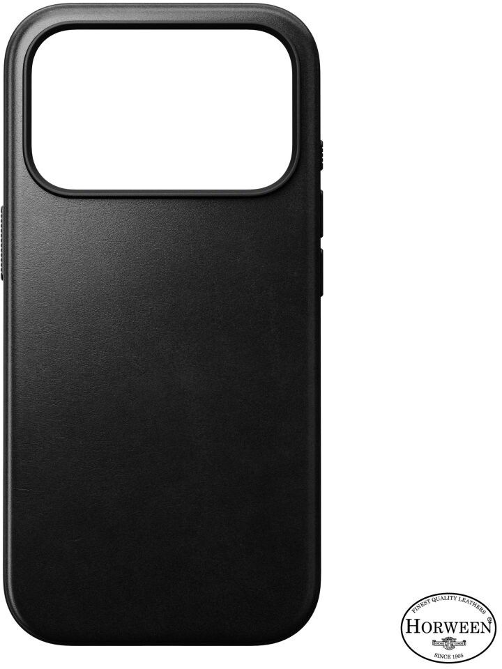 Nomad Modern Horween Leather Case (iPhone 17 Pro) - Svart | iPhone - iPhone 17 Pro - Skal & fodral - Hårda skal | AlltMobil
