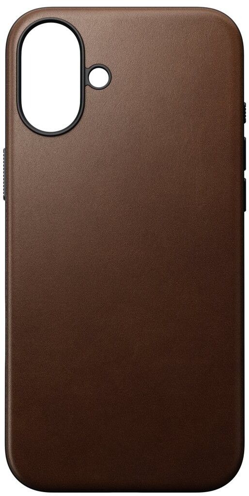Nomad Modern Leather Case (iPhone 16 Plus) - Svart | iPhone - iPhone 16 Plus - Skal & fodral - Läderfodral | AlltMobil