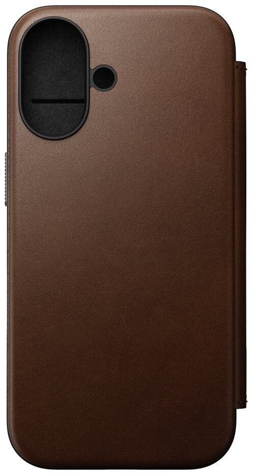 Nomad Modern Leather Folio (iPhone 16) - Svart | iPhone - iPhone 16 - Skal & fodral - Läderfodral | AlltMobil