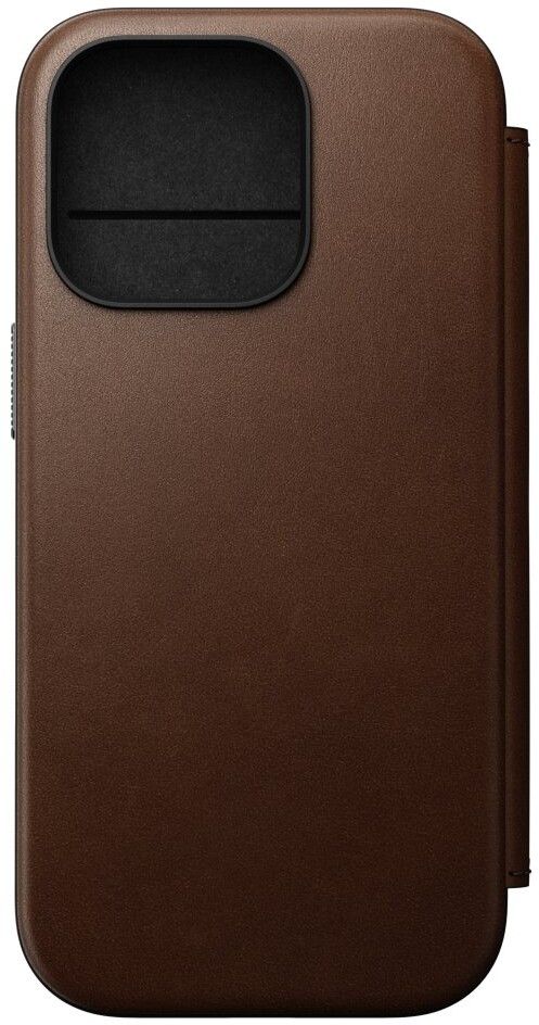 Nomad Modern Leather Folio (iPhone 16 Pro) - Mörkbrun | iPhone - iPhone 16 Pro - Skal & fodral - Läderfodral | AlltMobil