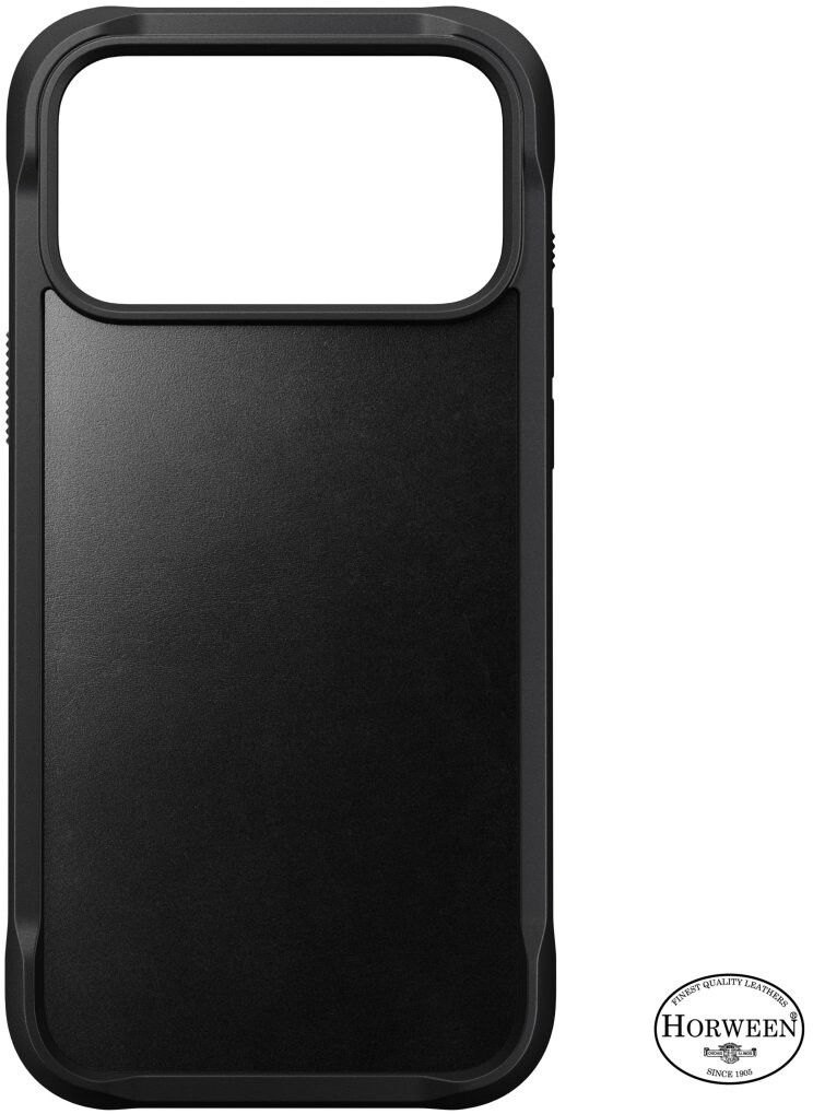 Nomad Rugged Horween Leather Case (iPhone 17 Pro) - Svart | iPhone - iPhone 17 Pro - Skal & fodral - Hårda skal | AlltMobil