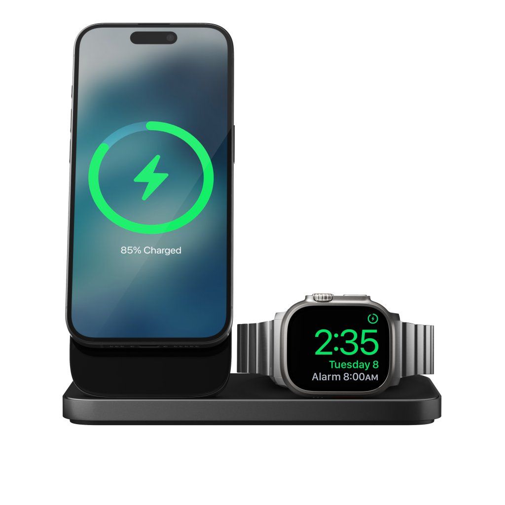 Nomad Stand One Max Qi2 - Vit | iPhone - Generella tillbehör - MagSafe - Laddstationer | AlltMobil