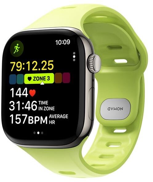 Nomad Tempo Band (Watch 42/41/40/38mm) - Svart | Apple Watch - Generella tillbehör - Armband - Series 1-9 38-41mm - Silikonarmband | AlltMobil