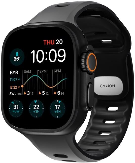 Nomad Tempo Band (Watch Ultra 49mm) - Svart | Apple Watch - Generella tillbehör - Armband - Ultra 49mm - Silikonarmband | AlltMobil