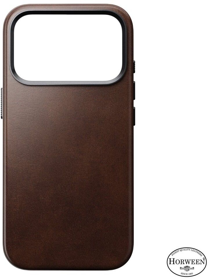 Nomad Traditional Horween Leather Case (iPhone 17 Pro) - Svart | iPhone - iPhone 17 Pro - Skal & fodral - Hårda skal | AlltMobil