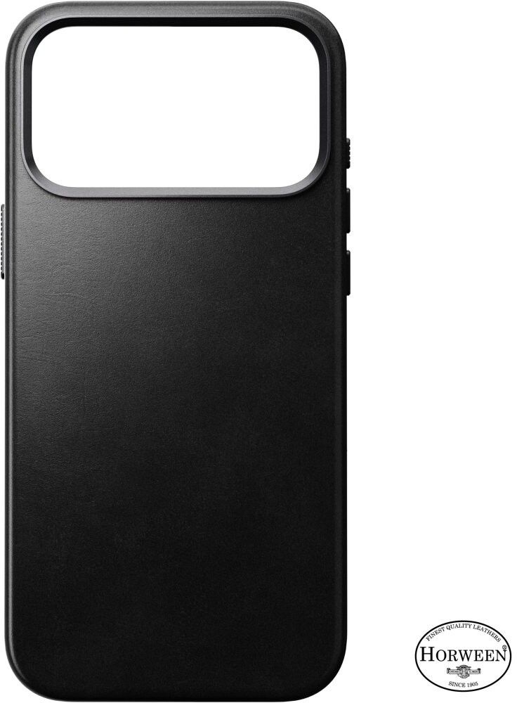 Nomad Traditional Horween Leather Case (iPhone 17 Pro Max) - Svart | iPhone - iPhone 17 Pro Max - Skal & fodral - Hårda skal | AlltMobil