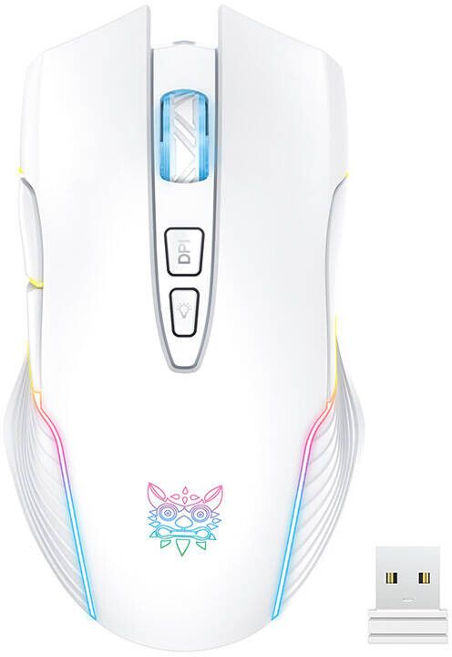 Onikuma CW905 Wireless Gaming Mouse - Vit | Mac - Generella Mac-tillbehör - Gaming - Gamingmöss | AlltMobil