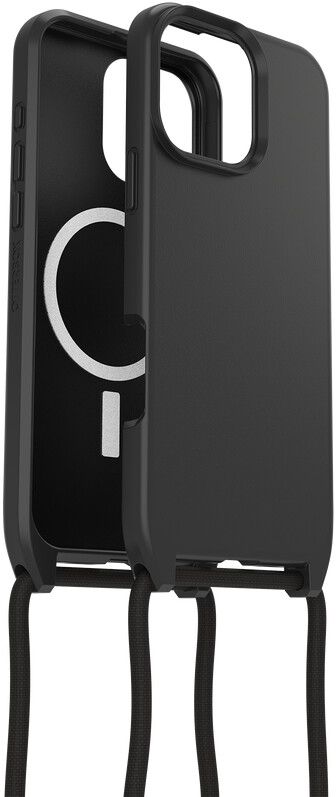 OtterBox React Necklace Case MagSafe (iPhone 16 Pro) - Transparent/svart | iPhone - iPhone 16 Pro - Skal & fodral - Hårda skal | AlltMobil