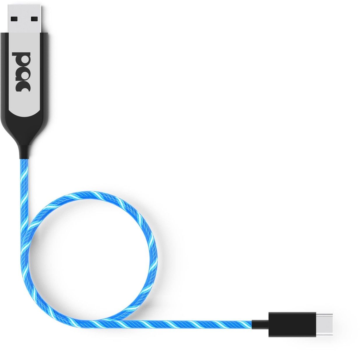 PAC Visible Charging USB-C Cable - Blå