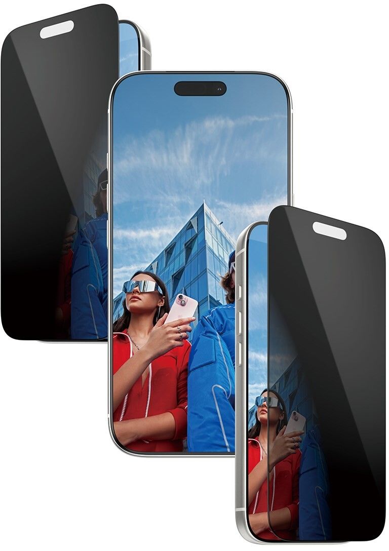 PanzerGlass Privacy Screen Protector 2-way (iPhone 17 Pro) | iPhone - iPhone 17 Pro - Skärmskydd - Härdat glas | AlltMobil
