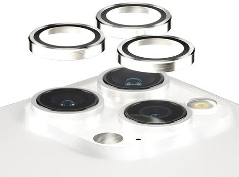 PanzerGlass Hoops Camera Lens Protector (iPhone 15 Pro/15 Pro Max) - Vit | iPhone - iPhone 15 Pro - Skal & fodral - Kameraskydd | AlltMobil
